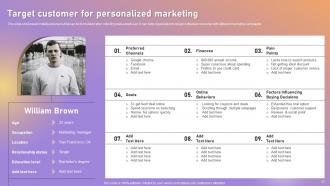 Personalized Marketing Strategic Plan For Targeted Customer Engagement Powerpoint Presentation Slides