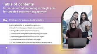 Personalized Marketing Strategic Plan For Targeted Customer Engagement Powerpoint Presentation Slides