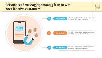 Personalized Messaging Strategy Icon To Win Back Inactive Customers