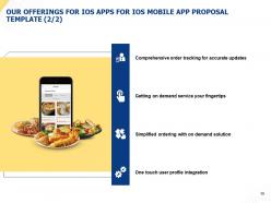 Persuade your clients to avail your software services by submitting a remarkable ios moblie app proposal template