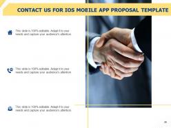 Persuade your clients to avail your software services by submitting a remarkable ios moblie app proposal template