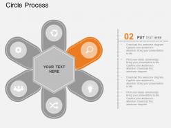 Pf six staged tags circle process diagram flat powerpoint design