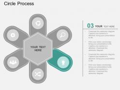 Pf six staged tags circle process diagram flat powerpoint design