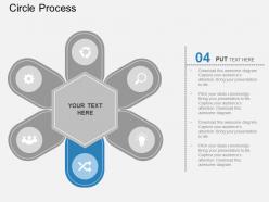 Pf six staged tags circle process diagram flat powerpoint design