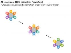 Pf six staged tags circle process diagram flat powerpoint design