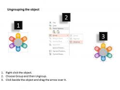 Pf six staged tags circle process diagram flat powerpoint design