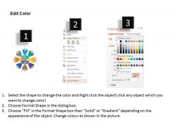 Ph eight staged circle of tags for process flow flat powerpoint design