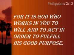 Philippians 2 13 for it is god who works powerpoint church sermon