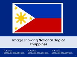 Philippines Flag Depicting National Hexagonal Location Representation