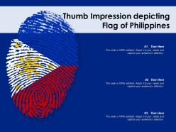 Philippines Flag Depicting National Hexagonal Location Representation