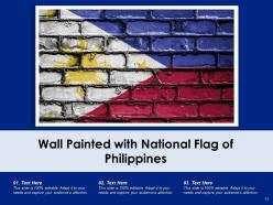 Philippines Flag Depicting National Hexagonal Location Representation