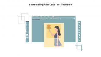 Photo Editing With Crop Tool Illustration