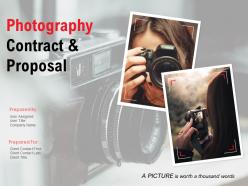 Photography Contract And Proposal Template Powerpoint Presentation Slides