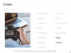 Photography Contract And Proposal Template Powerpoint Presentation Slides