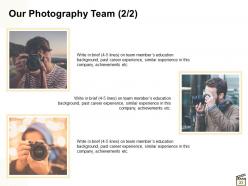 Photography Proposal Template Powerpoint Presentation Slides