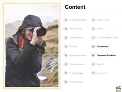 Photography Proposal Template Powerpoint Presentation Slides