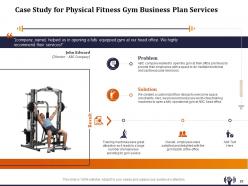 Physical fitness gym business plan proposal powerpoint presentation slides