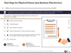 Physical fitness gym business plan proposal powerpoint presentation slides