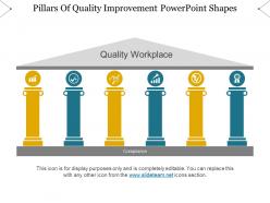 Pillars of quality improvement powerpoint shapes