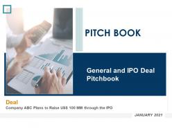 Pitch book general and deal ipo pitchbook ppt template