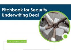 Pitchbook for security underwriting deal ppt template