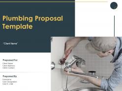 Plumbing Proposal Template Powerpoint Presentation Slides