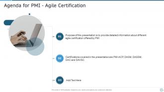 Pmi agile certification it powerpoint presentation slides