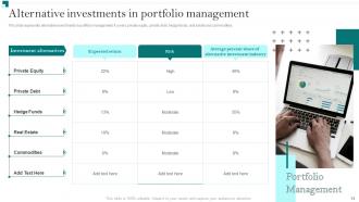 Portfolio Growth And Return Management Powerpoint Presentation Slides