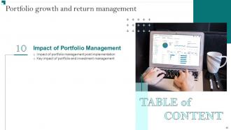 Portfolio Growth And Return Management Powerpoint Presentation Slides