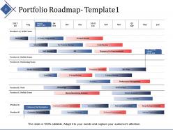 Portfolio Timeline Powerpoint Presentation Slides