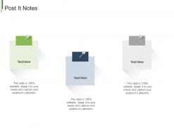 Post it notes efficient compensation management system ppt outline slides