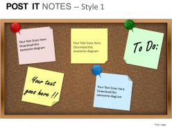 Post it notes style 1 powerpoint presentation slides