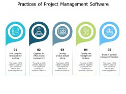 Practices of project management software