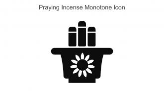 Praying Incense Monotone Icon In Powerpoint Pptx Png And Editable Eps Format