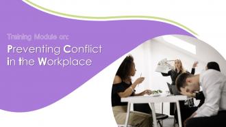 Preventing Conflict In The Workplace Training Ppt