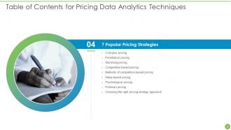 Pricing Data Analytics Techniques Powerpoint Presentation Slides