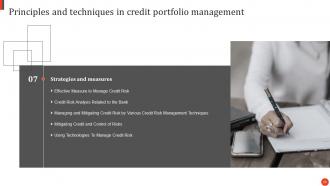 Principles And Techniques In Credit Portfolio Management Powerpoint Presentation Slides