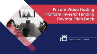 Private video hosting platform investor funding elevator pitch deck ppt template