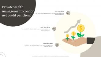 Private Wealth Management Icon For Net Profit Per Client