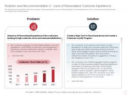 Problem and recommendation 2 lack of personalized customer experience ppt aids