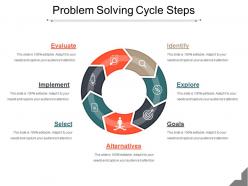 Problem solving cycle steps powerpoint slide rules