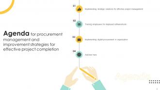 Procurement Management And Improvement Strategies For Effective Project Completion Complete Deck PM CD Engaging Unique