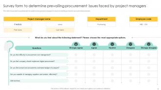 Procurement Management And Improvement Strategies For Effective Project Completion Complete Deck PM CD Template Content Ready