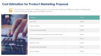 Product Marketing Proposal Powerpoint Presentation Slides