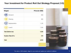 Product Roll Out Strategy Proposal Powerpoint Presentation Slides