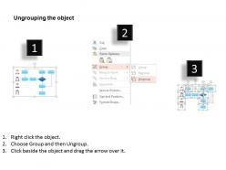 Professional flow chart for swimlane flat powerpoint design