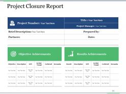 Project Closure Process Steps Powerpoint Presentation Slides