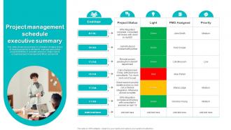 Project Management Schedule Executive Summary