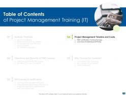 Project Management Training It Powerpoint Presentation Slides