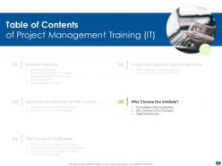 Project Management Training It Powerpoint Presentation Slides